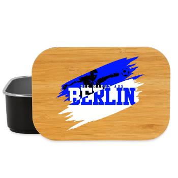 Berlin Soccer Charlottenburg Blue White - Lunch Box - black - Front