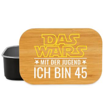 45. Geburtstag Das wars mit der Jugend Ich bin 45 - Lunch Box - Schwarz - Vorne