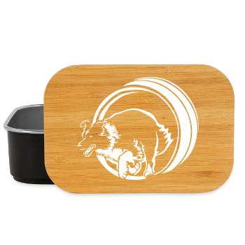 Border Collie "Black Edition" - Lunch Box - Schwarz - Vorne