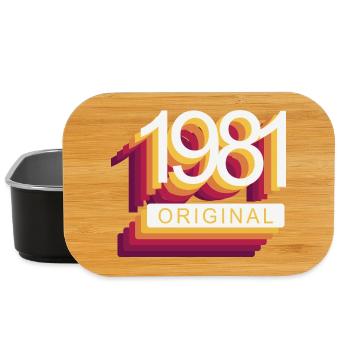 Born in 1981 - Lunch Box - black - Front