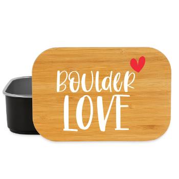 Klettern Bouldern Boulder Liebe Berge Geschenk - Lunch Box - Schwarz - Vorne