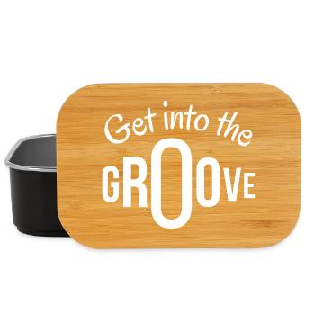 groove, get into the groove - Boîte à goûter - noir - Devant