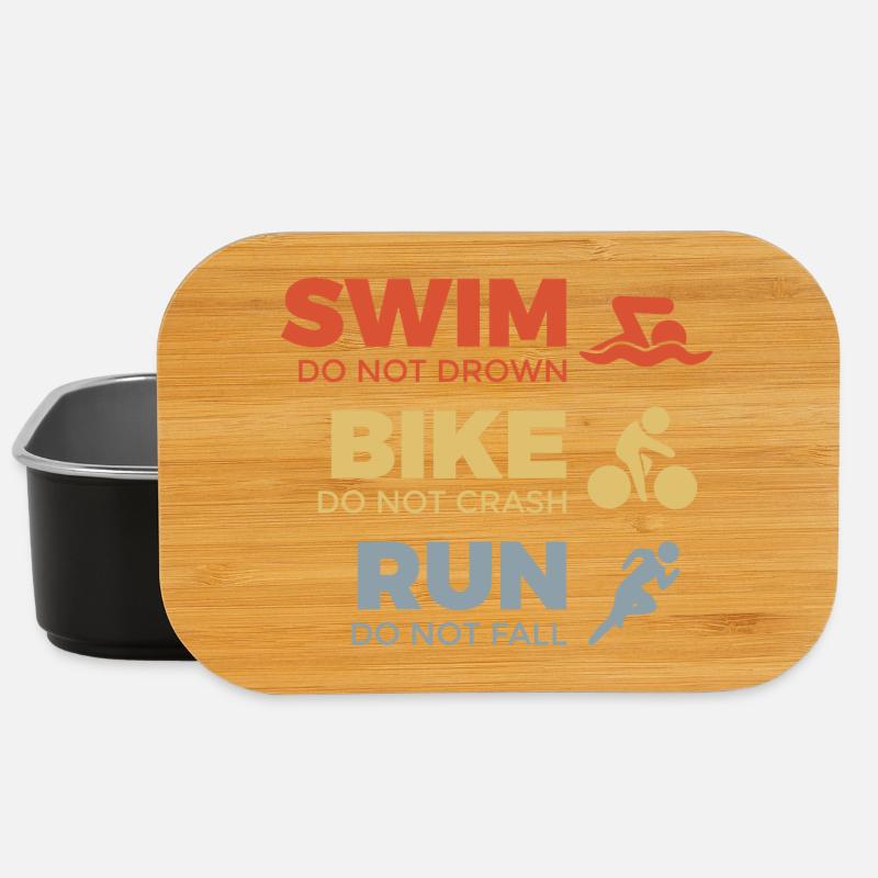 Motivierender Triathlet Spruch - Lunch Box - Schwarz