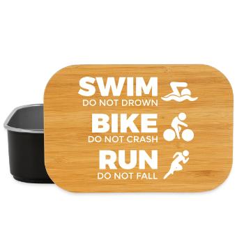 Motivation für Triathleten - Lunch Box - Schwarz - Vorne