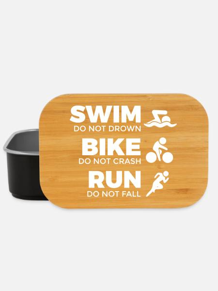 Motivation für Triathleten - Lunch Box - Schwarz
