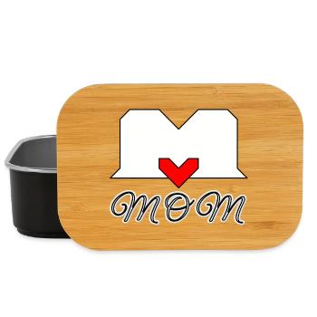 Mutterliebe best mum best MOM - Lunch Box - Schwarz - Vorne