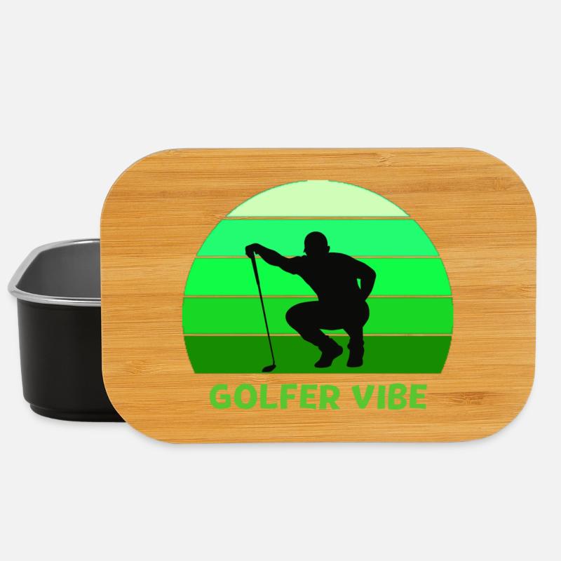 golf, golfing, golfing, playing golf - Lunch Box - black