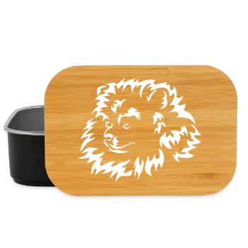 Miniature Spitz Head "Black Edition" - Lunch Box - black - Front