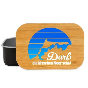 Darß ein bisschen Meer sein? Ostsee Fischland blau - Lunch Box - Schwarz - Vorne