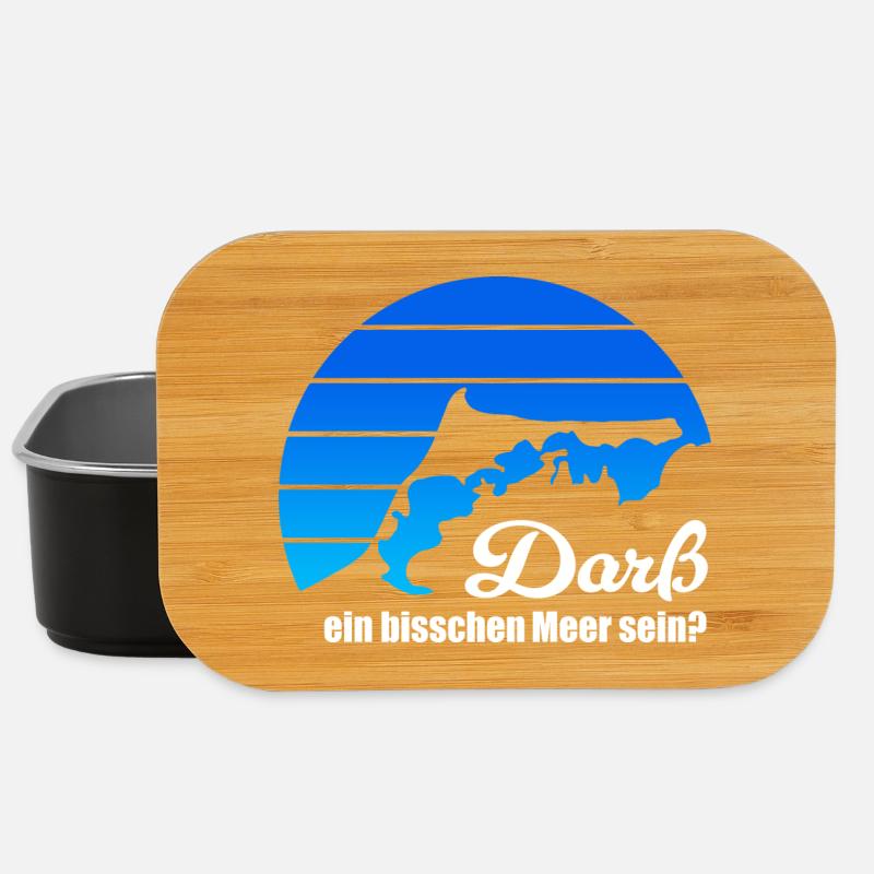 Darß ein bisschen Meer sein? Ostsee Fischland blau - Lunch Box - Schwarz