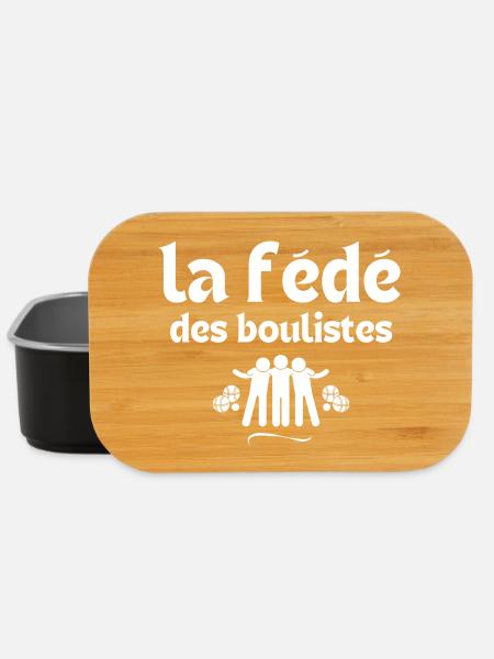 bouliste, pétanque, fan de pétanque - Boîte à goûter - noir