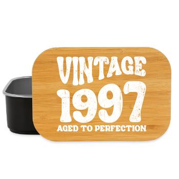 Vintage 1997 Aged to Perfection - Lunch Box - black - Front
