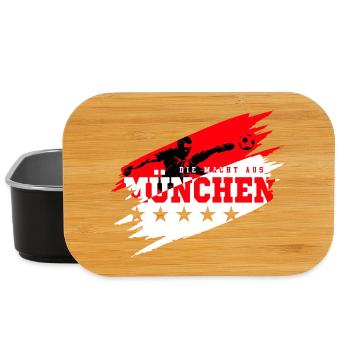 The Power of Munich Football Fan - Lunch Box - black - Front