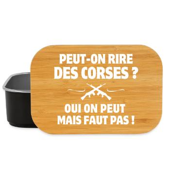 Corsica, Corsica humor, I am Corsican - Lunch Box - black - Front