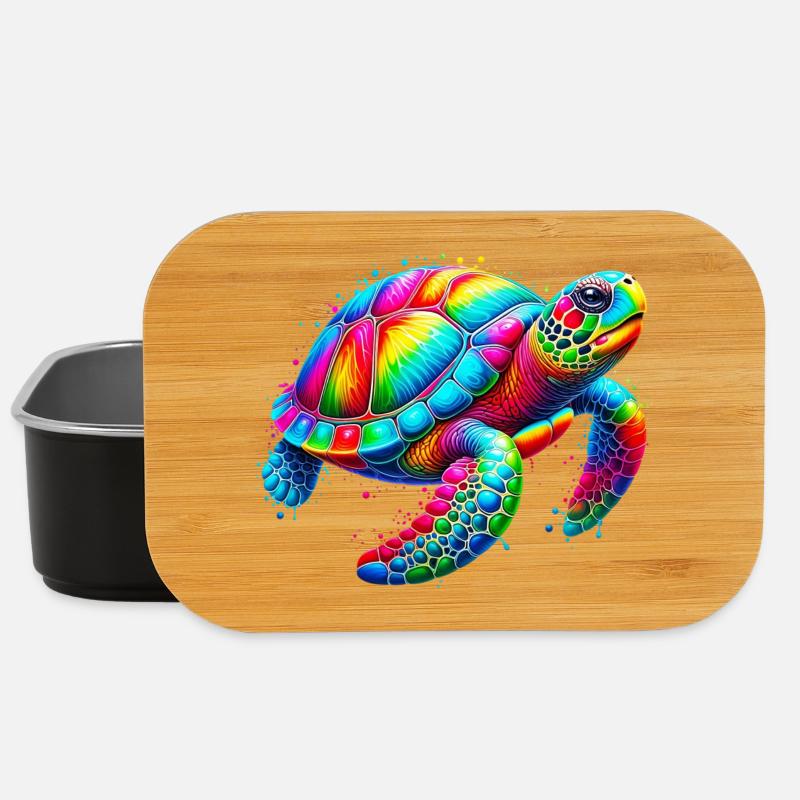 Schildkröte - Lunch Box - Schwarz