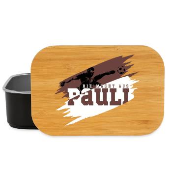 Fussballfans Pauli Die Macht aus dem Norden - Lunch Box - Schwarz - Vorne