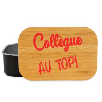 COLLEGUE. DEPART. EMPLOI. HUMOUR. MANAGER. CHEF - Boîte à goûter - noir - Devant