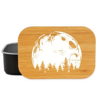Forest Moon Tree Space Space Symbol Logo icon - Lunch Box - black - Front