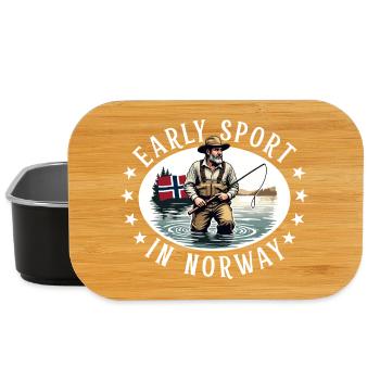 Angeln in Norwegen - Lunch Box - Schwarz - Vorne