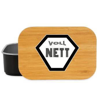 Voll Nett netter Typ super Nerd Gamer - Lunch Box - Schwarz - Vorne