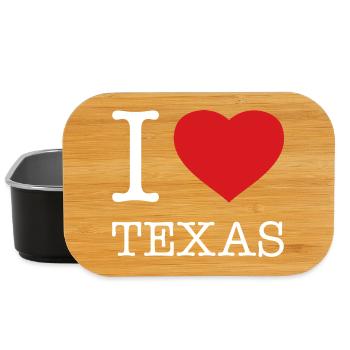 J’ADORE LE TEXAS - Boîte à goûter - noir - Devant