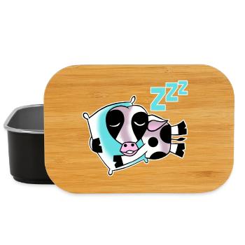 Schlafende Kuh - Lunch Box - Schwarz - Vorne