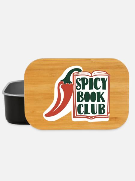 Club de lecture épicé – Buch & Chili Design - Boîte à goûter - noir