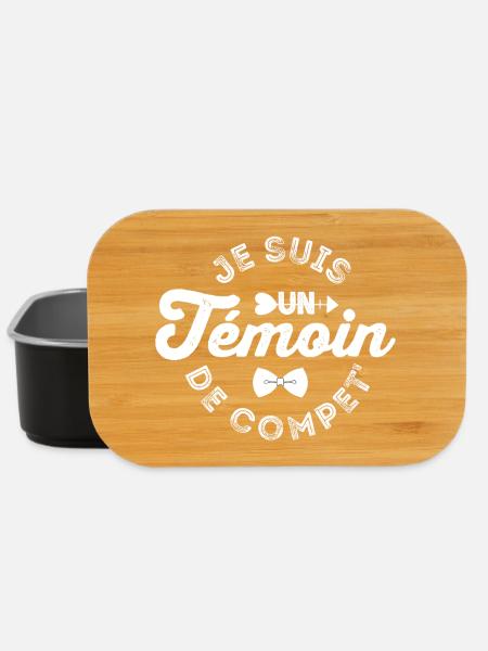Témoin de mariage - Je suis un témoin - Boîte à goûter - noir