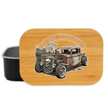Rustic Hot Rod Customization Design - Lunch Box - Schwarz - Vorne