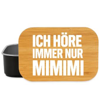Mimimi Saying Humor Funny - Lunch Box - black - Front