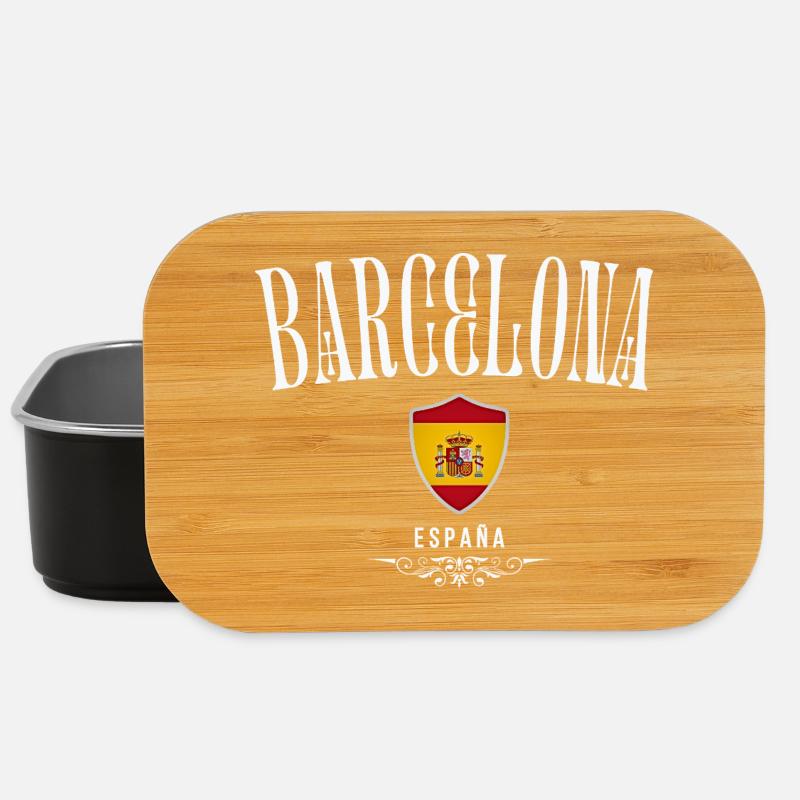 Ich liebe Barcelona, Barcelona Spanien - Lunch Box - Schwarz