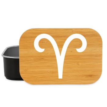 Widder Sternzeichen Symbol Aries Horoskop Widder - Lunch Box - Schwarz - Vorne