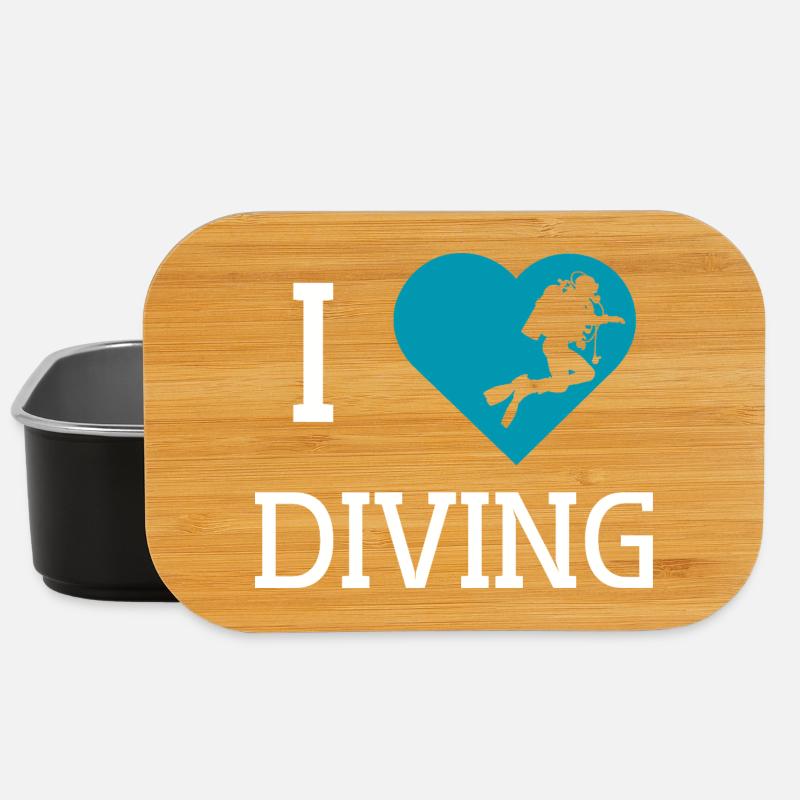 I love Diving T-Shirt - Lunch Box - Schwarz
