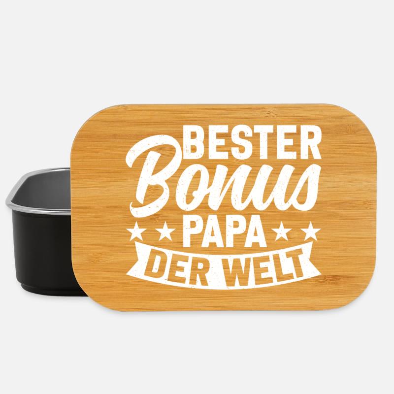 Bester Bonus Papa Der Welt - Lunch Box - Schwarz
