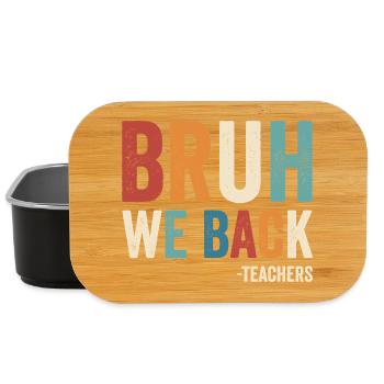 Brother, we're back, teacher, back to school - Lunch Box - black - Front