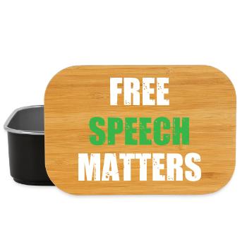 Freedom of speech matters - Lunch Box - black - Front