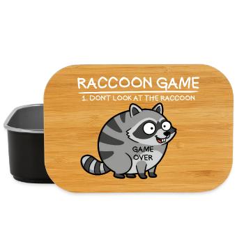Raccoon Game Don't Look at the Raccoon Lust - Lunch Box - black - Front