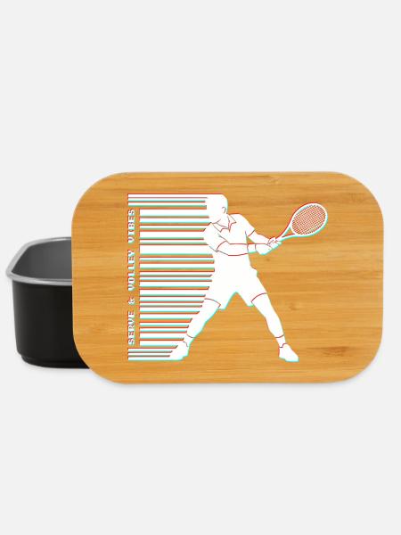 Tennis Glitch Barcode Sweat à capuche - Boîte à goûter - noir