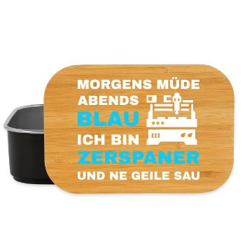 Zerspaner Zerspanungsmechaniker CNC Dreher Metall - Lunch Box - Schwarz - Vorne