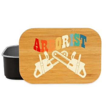 Baumpfleger Holzarbeiter Waldarbeiter Geschenk - Lunch Box - Schwarz - Vorne