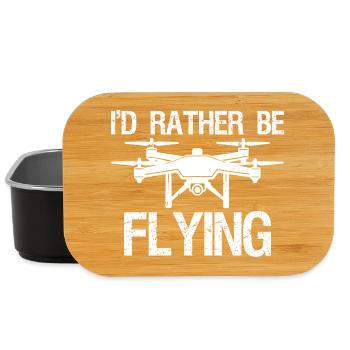 I'd rather be flying - Lunch Box - Schwarz - Vorne