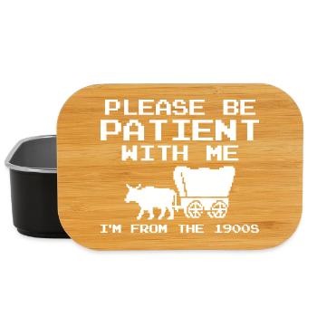 Please bear with me, I'm a boomer - Lunch Box - black - Front