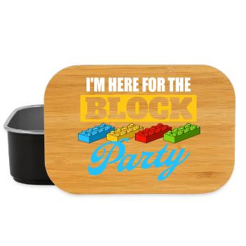 Ich bin hier für den Block Party Brick Builder Block  - Lunch Box - Schwarz - Vorne