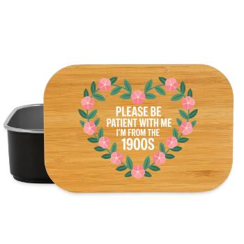Bitte Geduld Von Den 1900ern Blütenherz - Lunch Box - Schwarz - Vorne