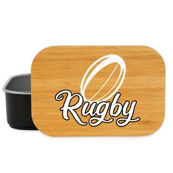 Rugby-Stadion-Unterstützer Rugbyspieler Geschenk Rugbysport - Lunch Box - Schwarz - Vorne