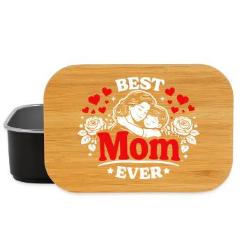 Meilleure Maman de tous les temps - Câlin de la fête des mères - Boîte à goûter - noir - Devant