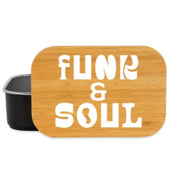 Funk and Soul Bold Typography  - Lunch Box - black - Front