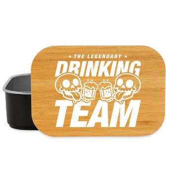 Drinking Team Skeleton Beer - Lunch Box - black - Front
