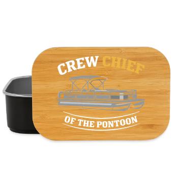 Flotte de pontons Équipage de pontons Bateau ponton - Boîte à goûter - noir - Devant