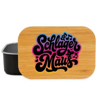 Schlager Maus - Schlagermaus - Schlagermusik - Lunch Box - Schwarz - Vorne